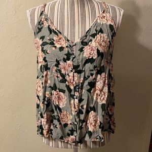 Button Front Strappy Back Cami​​​